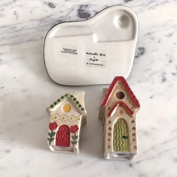 Anthropologie Nathalie Lete Salt & Pepper Shakers - Thumbnail 3